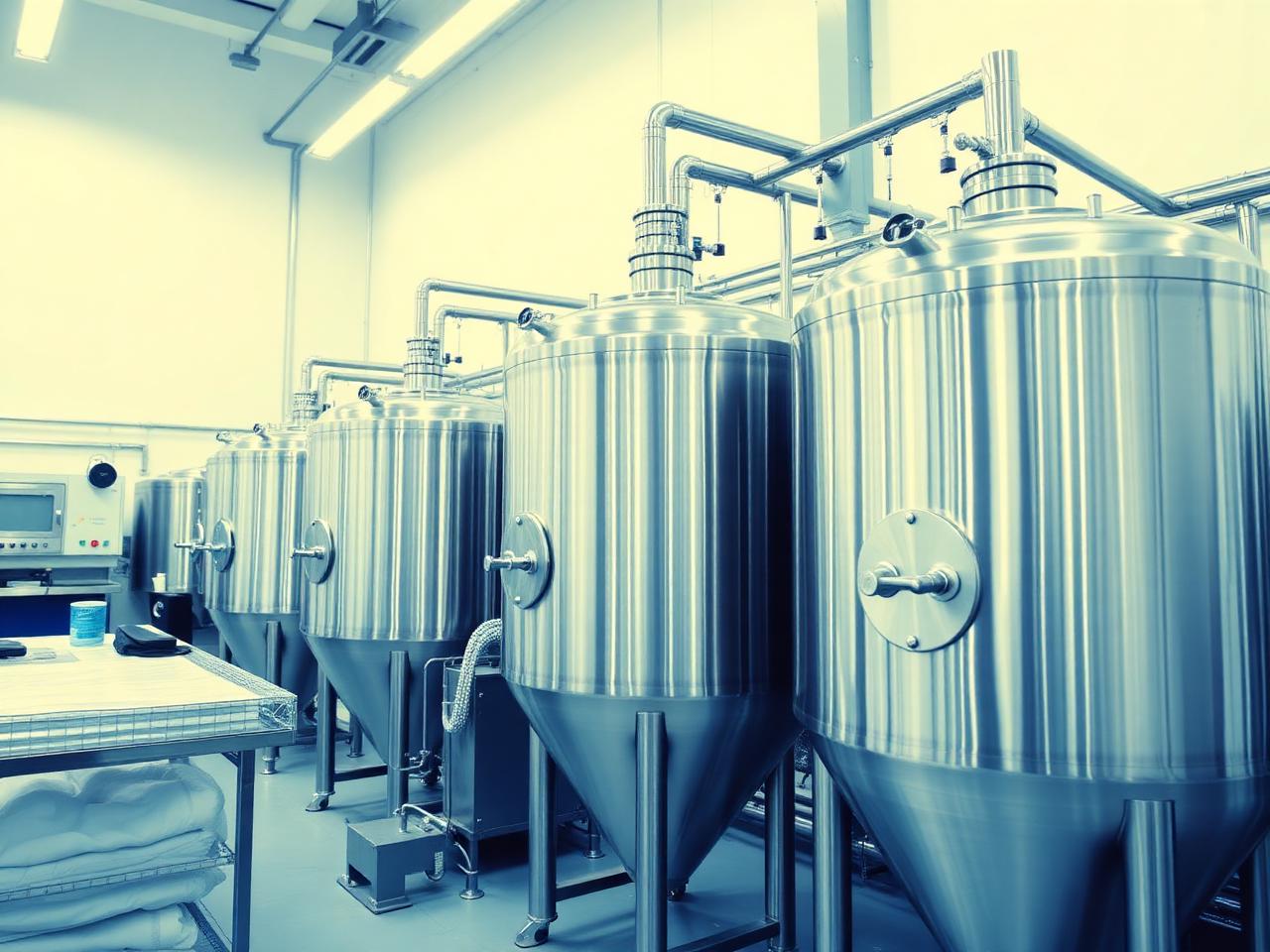 Stainless steel production tanks