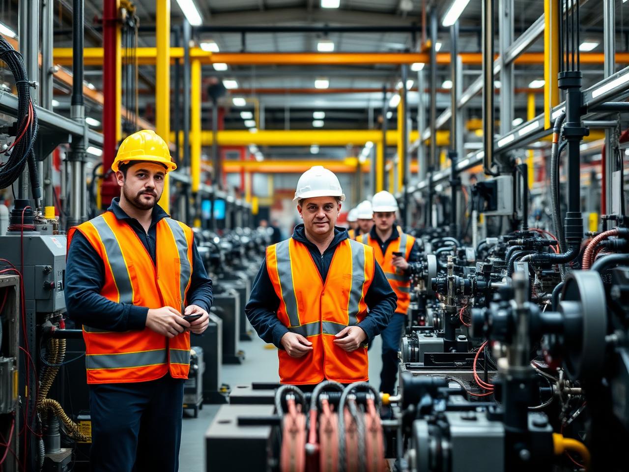 N J C Manufacturing production team